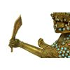 Image 3 : TIBETAN DRAGON HEAD ENAMELED DEITY w SWORD FIGURE