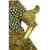Image 4 : TIBETAN DRAGON HEAD ENAMELED DEITY w SWORD FIGURE