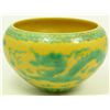 Image 1 : 18th C CHINESE YELLOW AND GREEN DRAGON BOWL