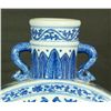 Image 3 : 19th C CHINESE BLUE & WHITE PORCELAIN MOON FLASK