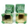 Image 7 : PAIR CHINESE GREEN GLAZED POTTERY VASES