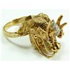 Image 3 : FINE CHINESE 18K YG FIGURAL DRAGON RING