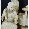 Image 5 : CHINESE CARVED IVORY IMMORTAL GROUP SCENE SIGNED