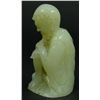 Image 3 : A CHINESE WHITE JADE KNEELING MONK FIGURE