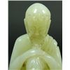 Image 4 : A CHINESE WHITE JADE KNEELING MONK FIGURE
