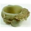 Image 1 : CHINESE CARVED JADE SCHOLAR'S WATER COUPE
