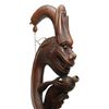 Image 2 : CHINESE FIGURAL CARVED WOODEN PIPE CANE