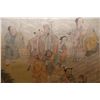 Image 5 : A CHINESE OIL PAINTING ON SILK SCROLL
