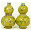 Image 4 : PAIR OF CHINESE CLOISONNE DOUBLE GOURD VASES