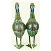 Image 5 : PAIR 19th C CHINESE CLOISONNE CRANE FIGURES