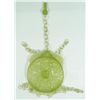 Image 1 : A CHINESE GREEN JADE RETICULATED DRAGONS DISC