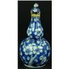 Image 1 : AN 18th C CHINESE BLUE & WHITE HULU SNUFF BOTTLE