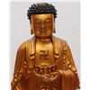 Image 3 : SET OF 3 18th C STANDING GILDED WOOD BUDDHA