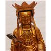 Image 4 : SET OF 3 18th C STANDING GILDED WOOD BUDDHA