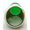 Image 5 : 18K WHITE GOLD AND EMERALD GREEN JADEITE RING