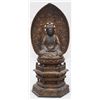 Image 1 : NARA PERIOD JAPANESE WOODEN SEATED BUDDHA