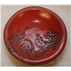 Image 1 : CHINESE RED LACQUERED LOTUS BLOSSOM BOWL