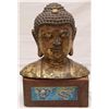 Image 1 : MING DYNASTY GILT BRONZE BUDDHA HEAD SCULPURTURE