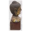 Image 2 : MING DYNASTY GILT BRONZE BUDDHA HEAD SCULPURTURE
