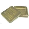 Image 2 : A CHINESE BRASS INSCRIBED INK BLOCK HOLDER