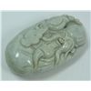 Image 1 : A CHINESE JADEITE SHOU XING SCROLL WEIGHT