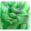 Image 2 : CHINESE CHLOROMELANITE JADEITE DRAGON PENDANT