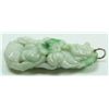 Image 3 : A CHINESE JADEITE BUDDHA PENDANT ON TURTLE