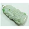 Image 4 : A CHINESE JADEITE BUDDHA PENDANT ON TURTLE