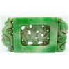Image 2 : A JADE RETICULATED JADEITE PLAQUE PENDANT