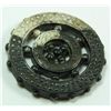 Image 1 : A CHINESE MING BLACK & WHITE NEPHRITE WHEEL OF LAW
