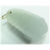 Image 5 : A CHINESE ICY WHITE JADE BUDDHA PENDANT