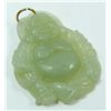 Image 1 : A CHINESE JADE LAUGHING SEATED BUDDHA PENDANT