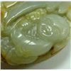 Image 2 : PAIR OF CHINESE CARVED JADE PEBBLE TOGGLES