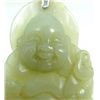 Image 3 : NEPHRITE WHITE JADE LAUGHING BUDDHA PENDANT