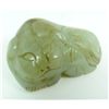 Image 1 : WHITE NEPHRITE JADE RECUMBENT FOO DOG PENDANT