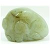 Image 2 : WHITE NEPHRITE JADE RECUMBENT FOO DOG PENDANT