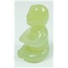 Image 2 : A CHINESE NEPHRITE JADE SEATED ACCOLITE FIGURE
