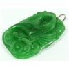 Image 2 : CHINESE EMERALD GREEN JADEITE BIRD PENDANT