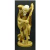 Image 1 : A JAPANESE CARVED IVORY FIGURE OF WISEMAN w FROGS