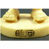 Image 6 : A JAPANESE CARVED IVORY MAN WITH BUCKET OF FISH