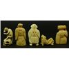 Image 7 : 5 JAPANESE CARVED IVORY NETSUKE FIGURES