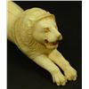 Image 3 : CHINESE CARVED IVORY POUNCING LION FIGURE