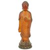 Image 1 : 18th C CHINESE AMBER STANDING BUDDHA FIGURE