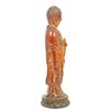 Image 2 : 18th C CHINESE AMBER STANDING BUDDHA FIGURE