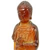 Image 3 : 18th C CHINESE AMBER STANDING BUDDHA FIGURE