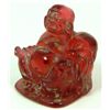 Image 2 : 18th CENTURY CHINESE AMBER HO TAI BUDDHA FIGURE