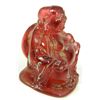 Image 3 : 18th CENTURY CHINESE AMBER HO TAI BUDDHA FIGURE