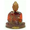 Image 4 : CHINESE LARGE BLOOD AMBER SEATED BUDDHA FIGURE