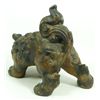 Image 4 : CHINESE MING DYNASTY BRONZE FIGURE OF FOO DOG