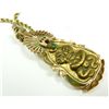 Image 4 : CHINESE JADE QUAN YIN PENDANT w DIAMOND STONES